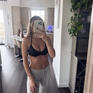 Black Dfyne Impact Strappy Sports Bra (Size XS)